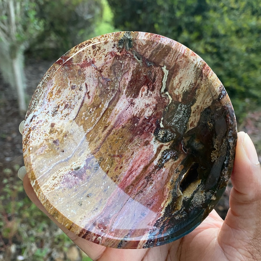 Colorful Jasper Bowl